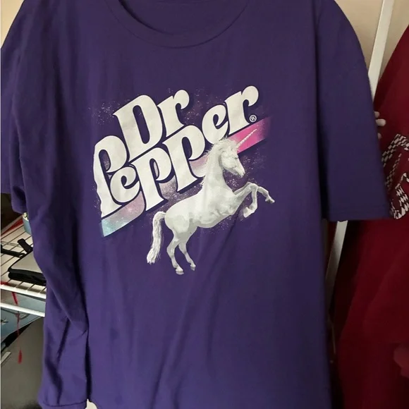 Dr. Pepper Unicorn Tee Purple ~2XL - Picture 2 of 3